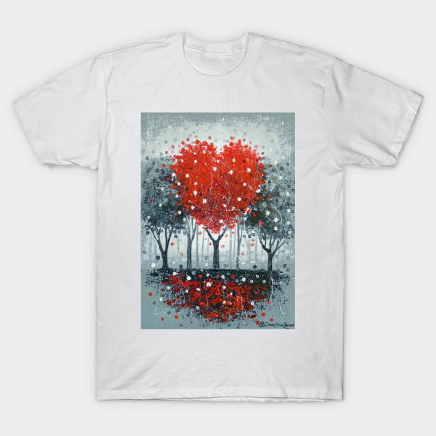 Love tree T-Shirt by OLHADARCHUKART